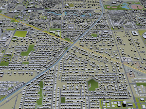 mesa city arizona usa 50km Model 3D