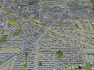 mesa city arizona usa 50km 3D Model