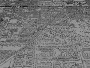 mesa city arizona usa 50km Model 3D
