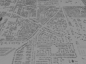 mesa city arizona usa 50km Model 3D