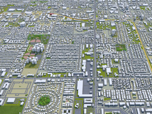 mesa city arizona usa 50km Model 3D