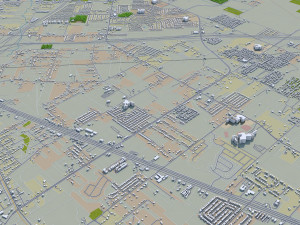mesquite city texas usa 30km 3D Model