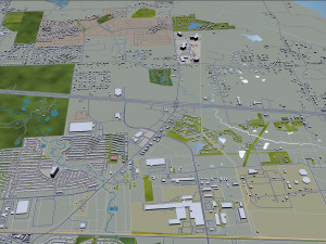 mesquite city texas usa 30km 3D Model