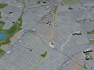 mesquite city texas usa 30km 3D Model