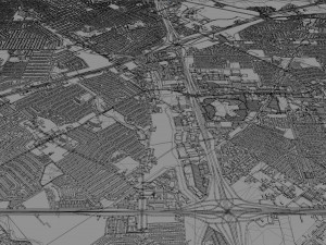 mesquite city texas usa 30km 3D Model