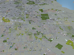 mesquite city texas usa 30km 3D Model