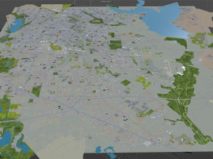 mesquite city texas usa 30km 3D Model