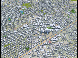 midland city texas usa 30km Modèle 3D