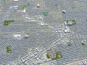 midland city texas usa 30km Modèle 3D
