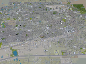 midland city texas usa 30km Modèle 3D