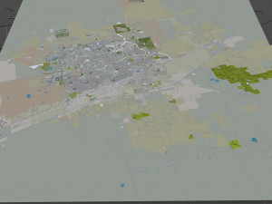 midland city texas usa 30km Modèle 3D