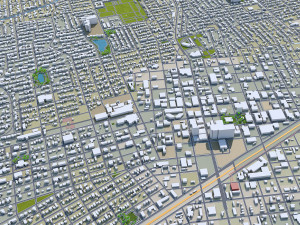 midland city texas usa 30km Modèle 3D