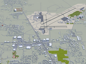 mobile city alabama usa 40km 3D Model