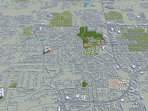 mobile city alabama usa 40km 3D Model