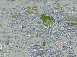 mobile city alabama usa 40km 3D Model