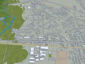 mobile city alabama usa 40km 3D Model