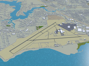 mobile city alabama usa 40km 3D Model