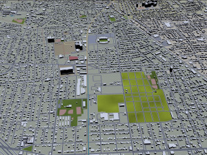 mobile city alabama usa 40km 3D Model
