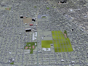 mobile city alabama usa 40km 3D Model