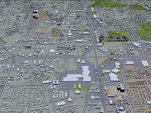 mobile city alabama usa 40km 3D Model