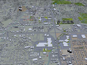 mobile city alabama usa 40km 3D Model