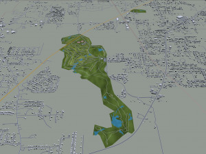 mobile city alabama usa 40km 3D Model