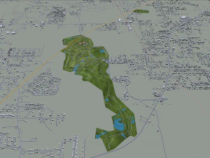 mobile city alabama usa 40km 3D Model