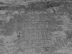 moline city illinois usa 20km Modèle 3D
