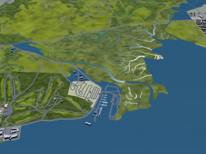 morro bay city california usa 15km Modelo 3D