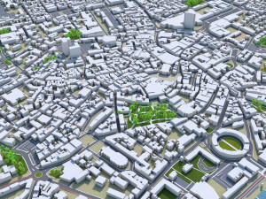 mulhouse city france 20km Modèle 3D