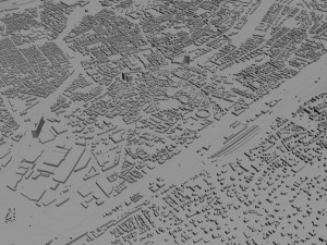 mulhouse city france 20km Modèle 3D