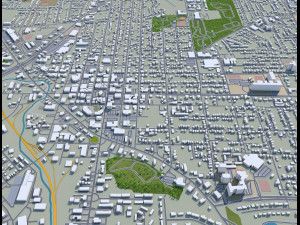 murfreesboro city tennessee usa 30km Modello 3D
