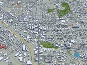 murfreesboro city tennessee usa 30km Modello 3D