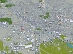 murfreesboro city tennessee usa 30km Modello 3D