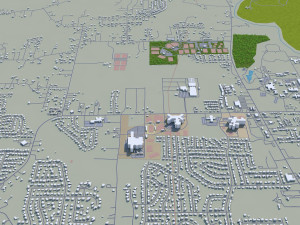 murfreesboro city tennessee usa 30km Modello 3D