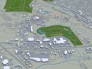 murfreesboro city tennessee usa 30km Modello 3D