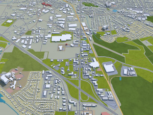 murfreesboro city tennessee usa 30km Modello 3D