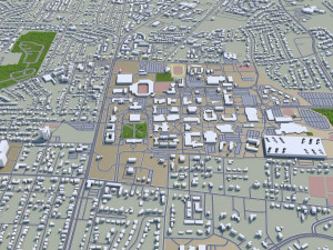 murfreesboro city tennessee usa 30km Modello 3D