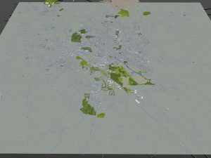 murfreesboro city tennessee usa 30km Modello 3D