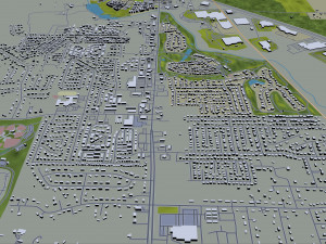 murfreesboro city tennessee usa 30km Modello 3D