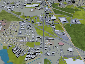 murfreesboro city tennessee usa 30km Modello 3D