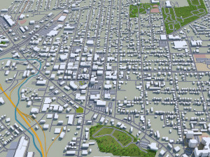 murfreesboro city tennessee usa 30km Modello 3D