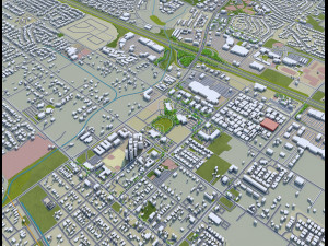 murrieta city california usa 20km 3D Model