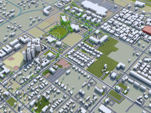 murrieta city california usa 20km 3D Model