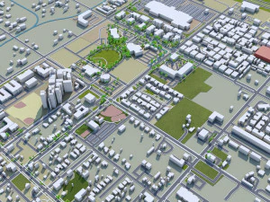 murrieta city california usa 20km 3D Model