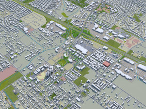 murrieta city california usa 20km 3D Model