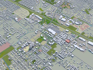 murrieta city california usa 20km 3D Model