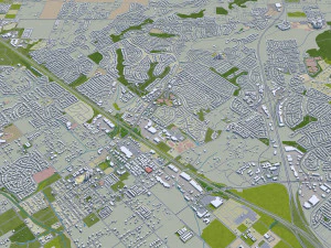 murrieta city california usa 20km 3D Model