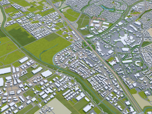 murrieta city california usa 20km 3D Model