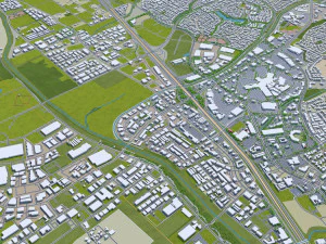 murrieta city california usa 20km 3D Model